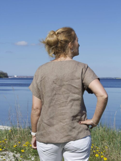 Sommerbluse i hør
